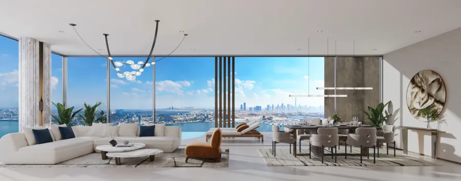 2BR + Study Townhouse | Panoramic Sea & Marina View | LIV Waterside | AED 5.14M | Private Entry