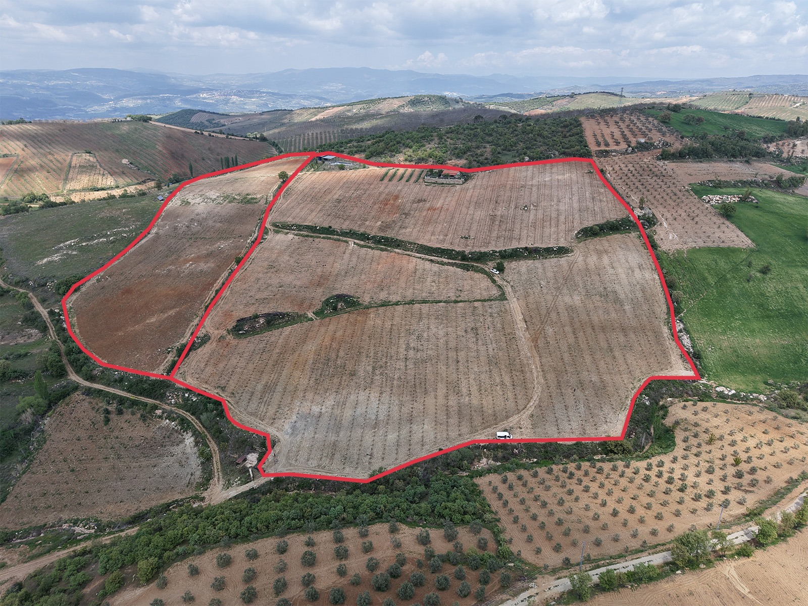 Licensed Stone House & 89,150 m² Olive Grove in Manisa Gördes Yeşilyurt